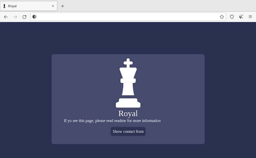 An example of the kind of introductory alert Royal Ransomware gives to its business and...