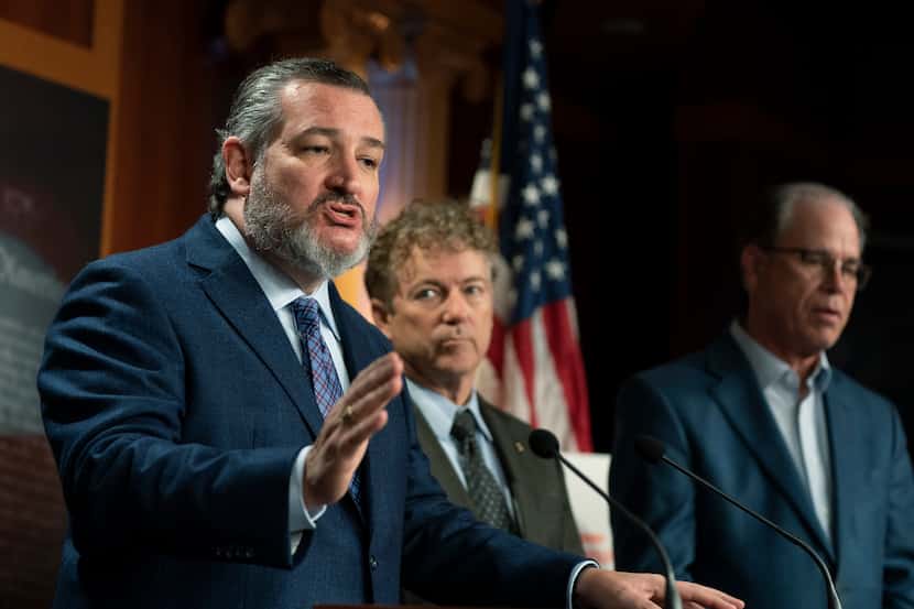 Sen. Ted Cruz, R-Texas, (left), reiterated on Sunday his disapproval of Biden's response to...
