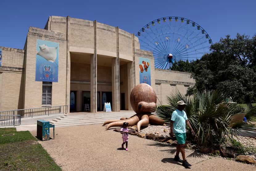 An exterior view of the Children’s Aquarium at Fair Park in Dallas, May 10, 2024. 