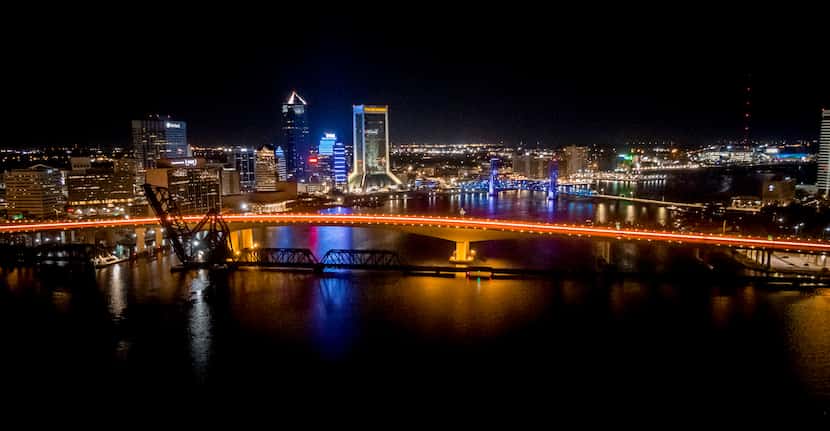 Jacksonville's downtown business district.