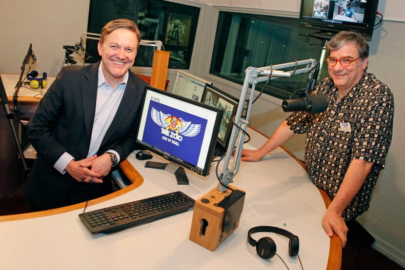 John Ritchie, chief executive officer of ZOO Vokal (left) and former KZEW DJ-turned-radio...