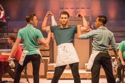 (from l-r) TJ Adams, Rhett Warner and Rashaun Sibley perform in 'Broadway Our Way '17,'...