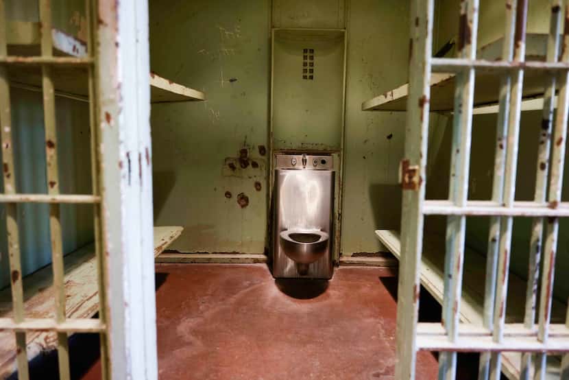 Frozen in time: The jail cell of accused presidential assassin Lee Harvey Oswald from 1963...