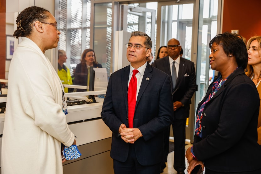 During his visit to the Baylor Scott & White Health and Wellness Center in Dallas on...