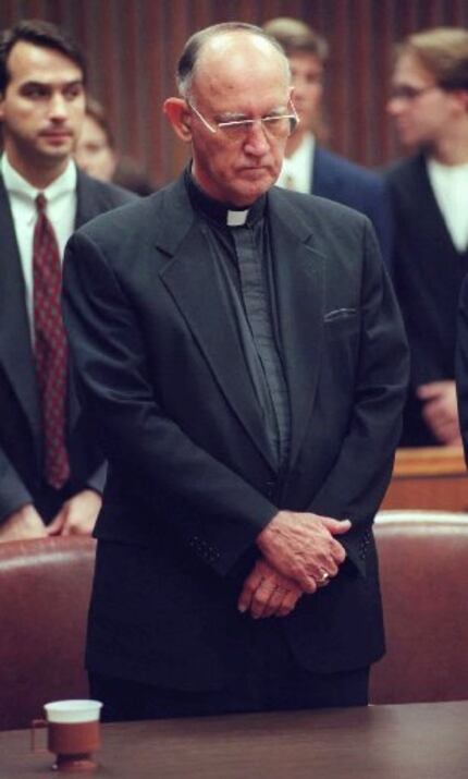The Rev. Charles Grahmann stood in court in July 1997 after the Catholic Church was found...