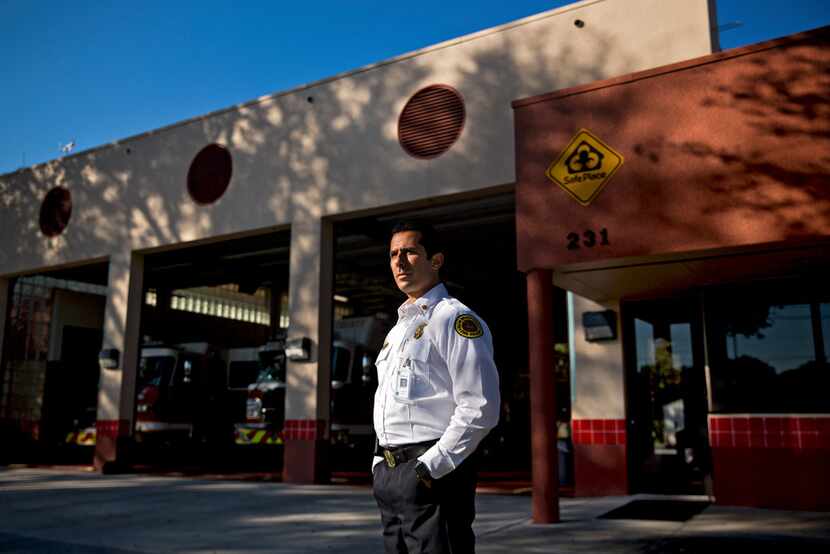 Doug McGlynn, a district chief, at Palm Beach County Fire Rescue Station 34, says incidents...