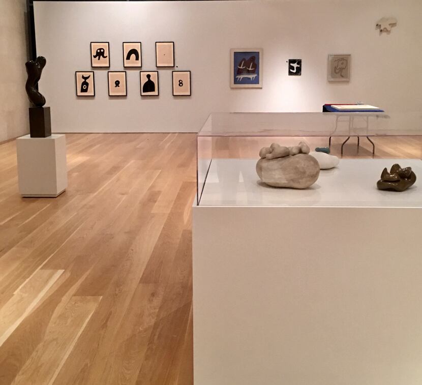 Works by Jean (Hans) Arp in the "Nature of Arp" exhibition at the Nasher Sculpture Center...