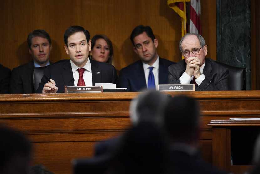 In capitulating to support Tillerson, Florida Republican Sen. Marco Rubio said, "It would be...