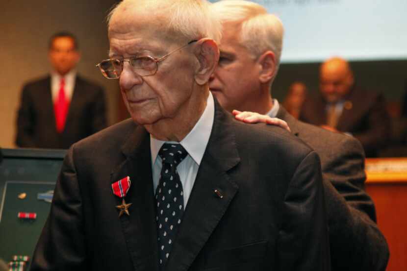 Sixty-eight years after he was wounded in an artillery attack, World War II veteran James...