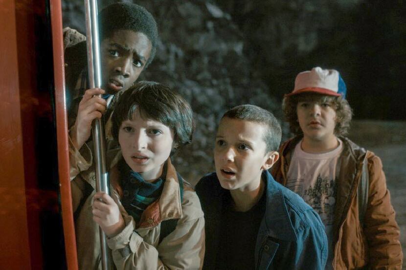 The young cast of "Stranger Things."