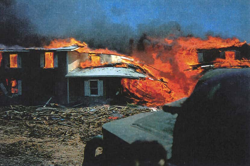 Government photographs of the standoff, siege and aftermath with the Branch Davidians near...