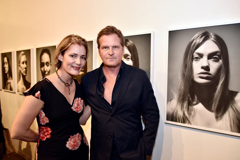 Photographer Fredrik Broden (right) with his wife, Lauren Galyean (left), at a 2017...