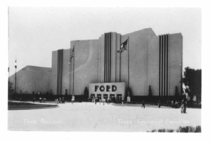 The Ford Building that was erected for the 1936 Texas Centennial Exposition and later razed...