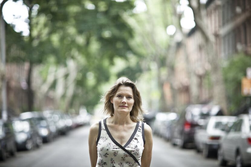 Jennifer Egan outside her home in New York, June 24, 2010. 