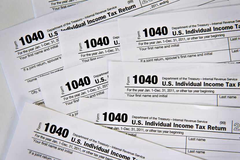 U.S. Department of the Treasury Internal Revenue Service 1040 Individual Income Tax forms.