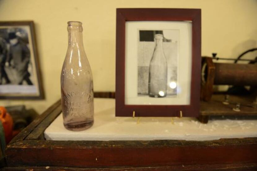 
 One of the oldest artifacts at the Zaner Robison Historical Museum is a glass soda bottle...