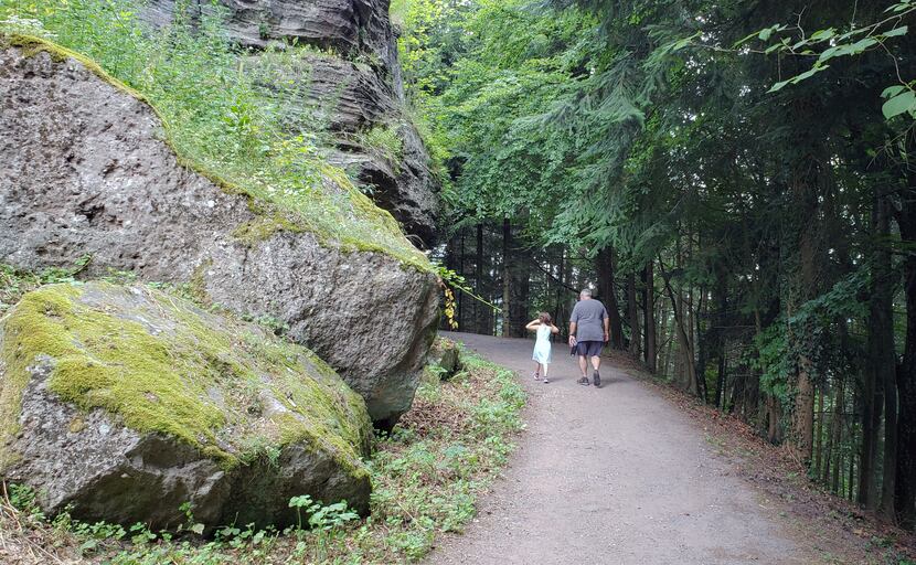 Neil Hester of Norman, Okla., took a walk with his granddaughter on a mountain trail in...
