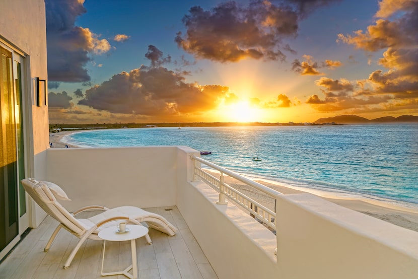 One of the 91 beachfront suites at Cuisinart Golf Resort and Spa in Anguilla.