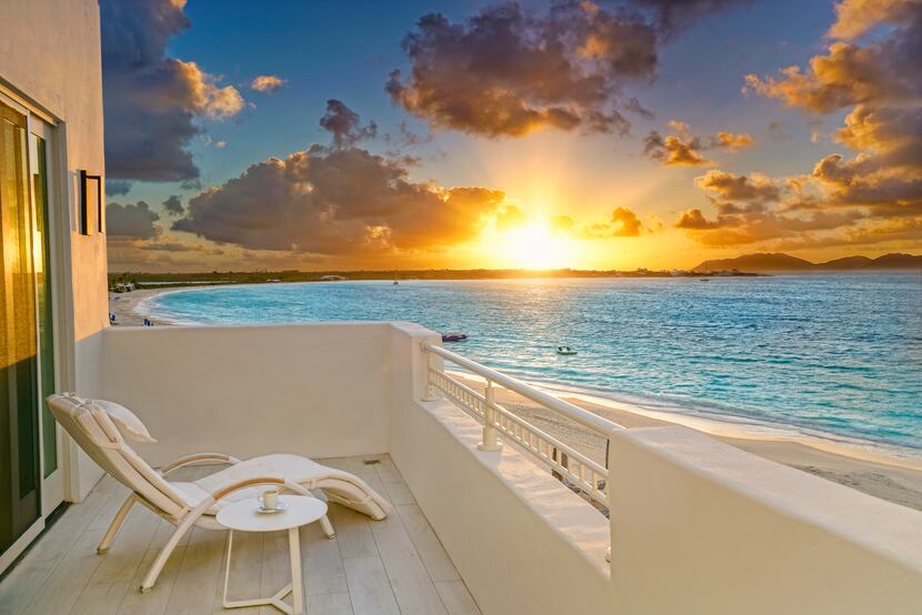 One of the 91 beachfront suites at Cuisinart Golf Resort and Spa in Anguilla.