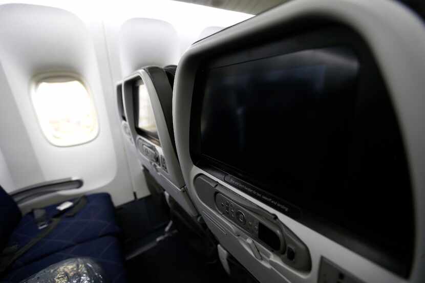 Seats in an American Airlines Boeing 777