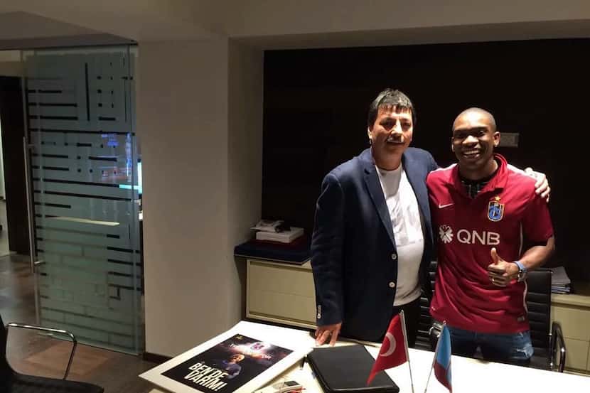 Fabian Castillo with his agent Raul Ramirez in Turkey when a player contract with...