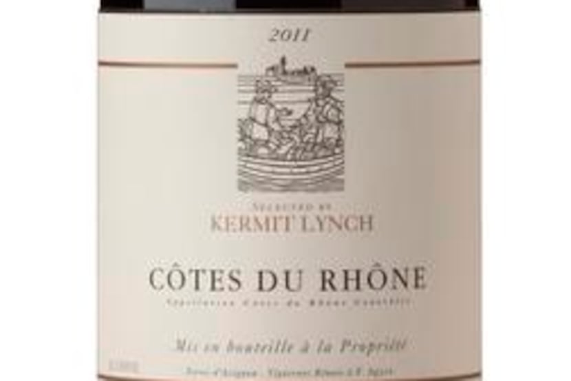 
Kermit Lynch selection Cotes du Rhone, 2011, for Wine of the Week, photographed April 16,...