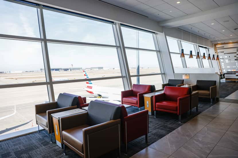 American Airlines' Flagship Lounge in Terminal D at DFW Airport shown on March 1, the day it...