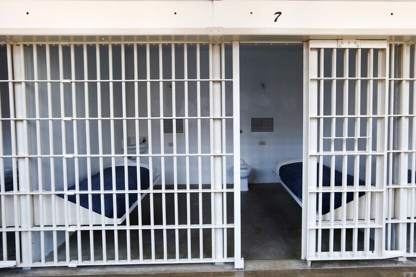 View of the double cells in the COURAGE Program at the O.B. Ellis Unit, a state prison in...