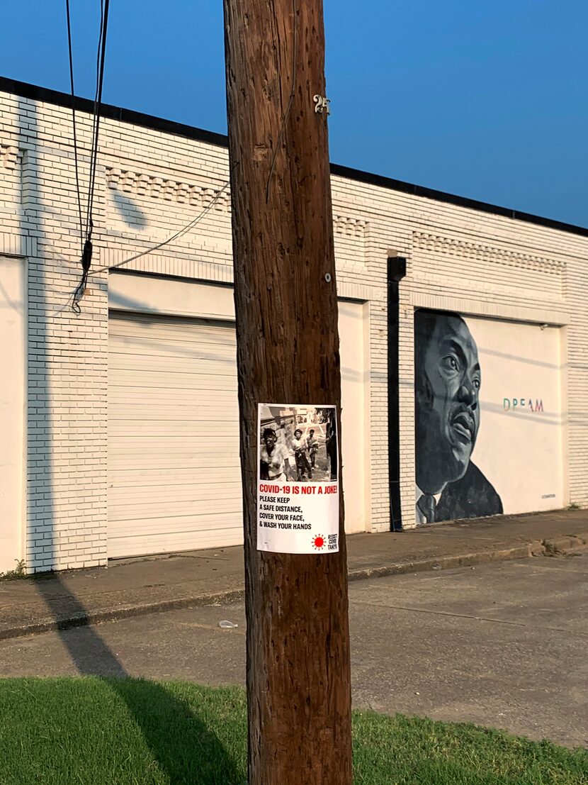 Poster for the RESIST COVID/ TAKE 6! public art campaign by artist Carrie Mae Weems in the...