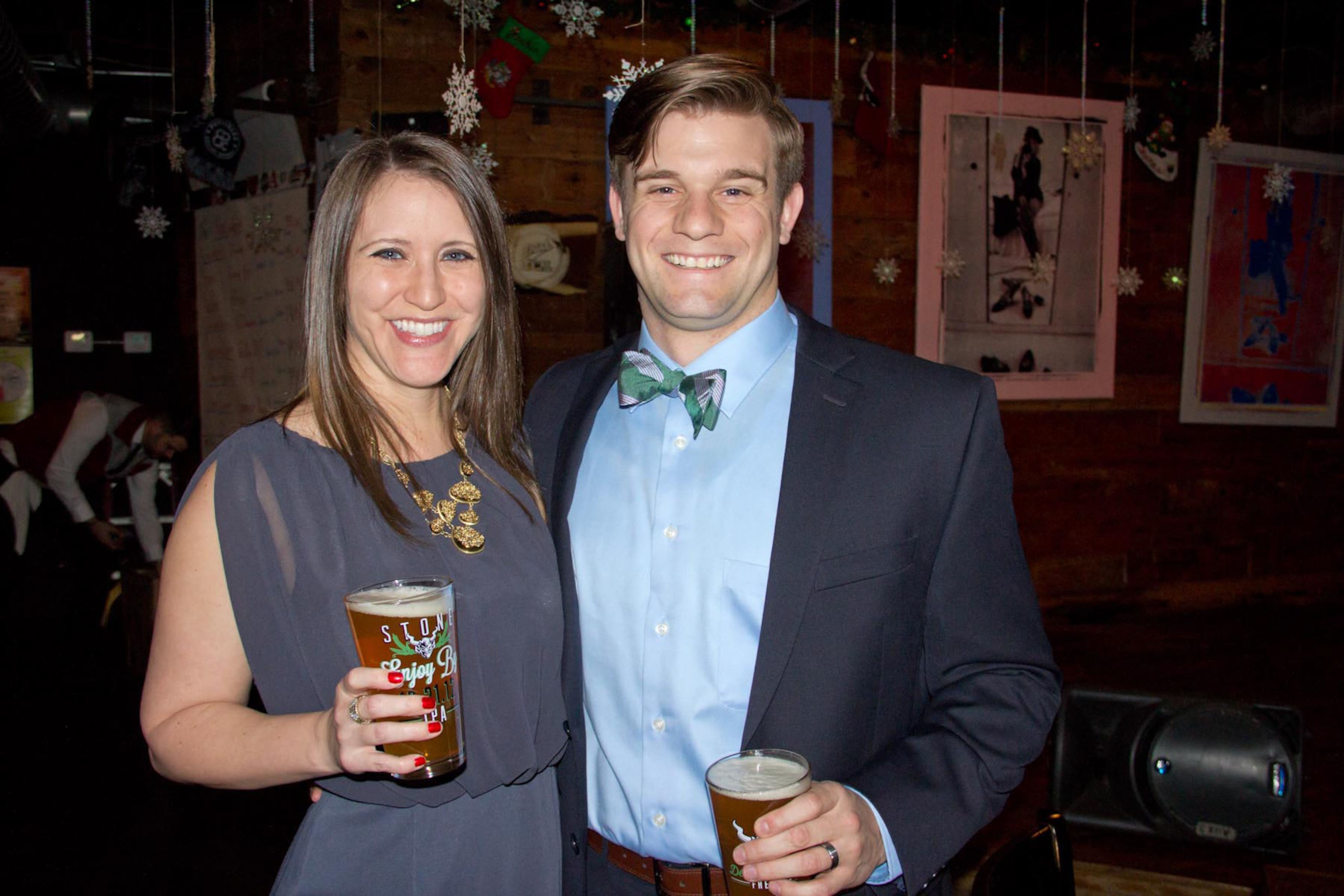 Liz and Brian Koza attended Goodfriend Beer Garden's "Hopocalypse" party on 122112 in Dallas...