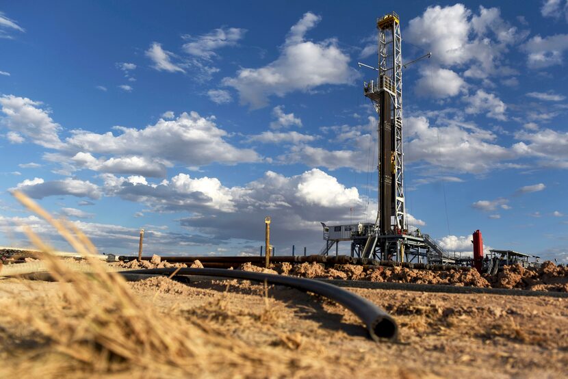 A Colgate Energy LLC oil drilling rig in Reeves County.