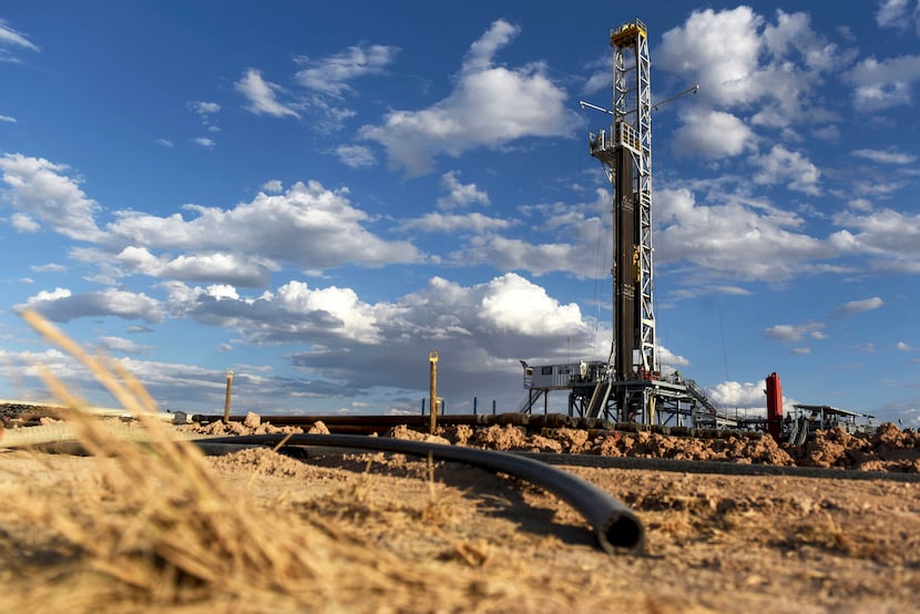 A Colgate Energy LLC oil drilling rig in Reeves County.