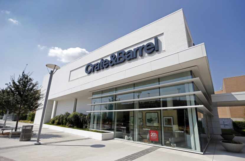 The mall started turning the corner with Crate & Barrel, which closed stores in Southlake...