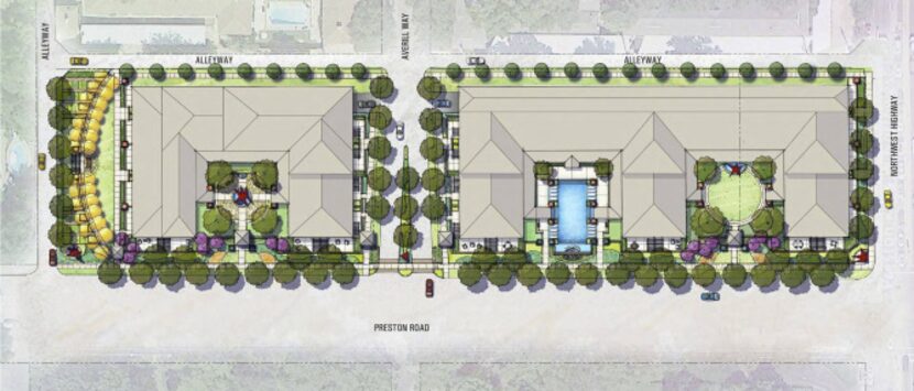 Developers want to build a luxury residential community along Preston Road with two...