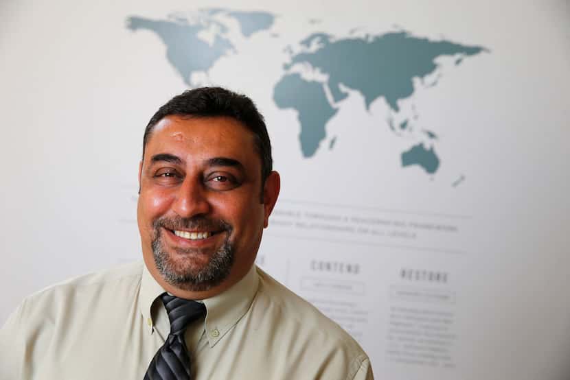 Ghazwan Abdullah is an Iraqi refugee who works for SEEK the Peace and Mosaic Family Services...