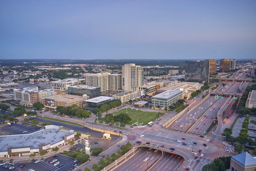 The Shops at Park Lane is located across U.S. 75 from NorthPark Center mall.