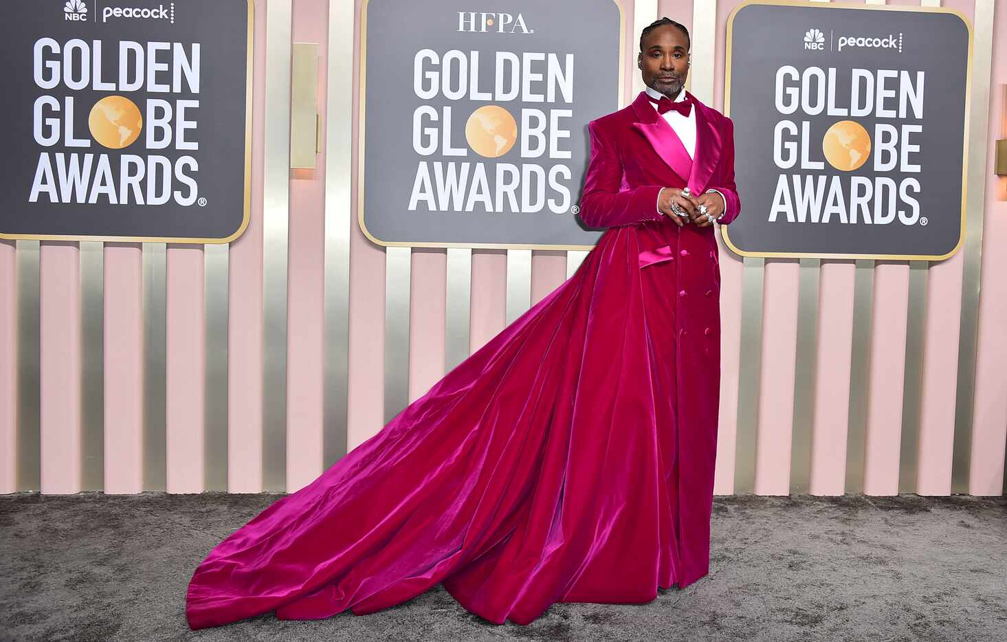 Billy Porter arrives at the 80th annual Golden Globe Awards at the Beverly Hilton Hotel on...