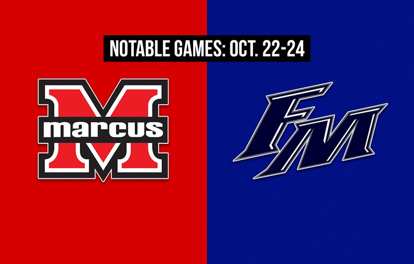 Notable games for the week of Oct. 22-24 of the 2020 season: Flower Mound Marcus vs. Flower...