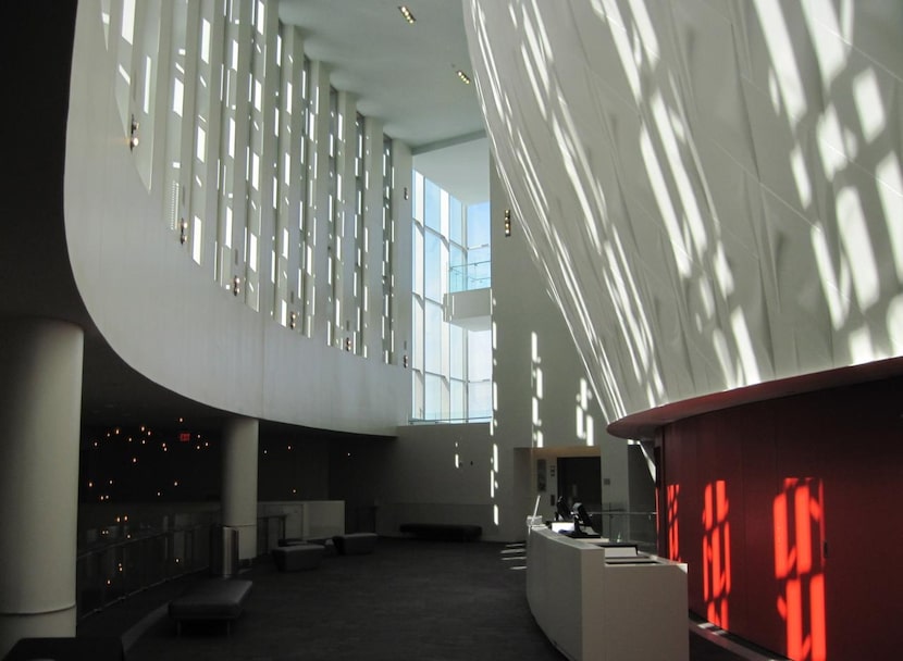 
Second level lobby of H-E-B Performance Hall in San Antonio

