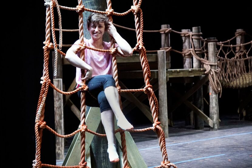 Katy Tye during rehearsal of "Treasure Island" at the Dallas Children's Theater in Dallas,...