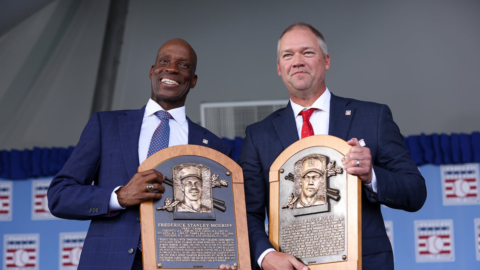 MLB greats Scott Rolen, Fred McGriff inducted into Baseball Hall
