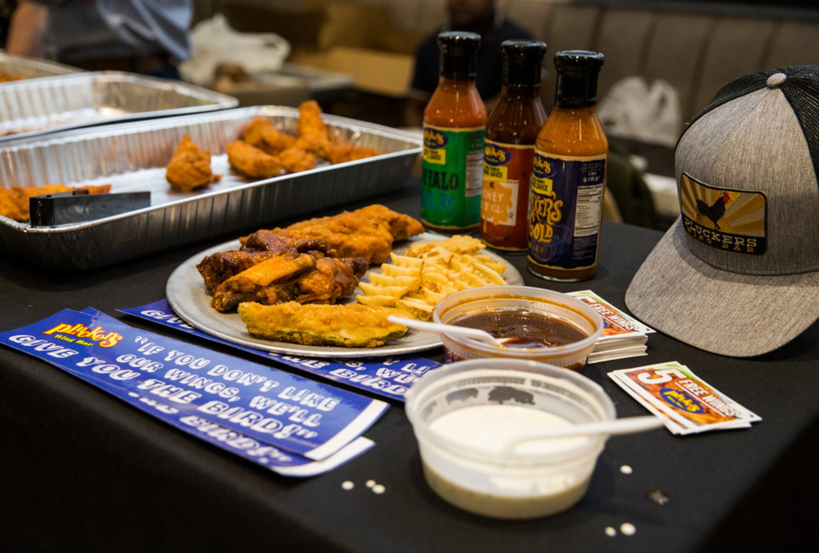 New concession stand items are unveiled on Wednesday, March 11, 2020 at Globe Life Field in...