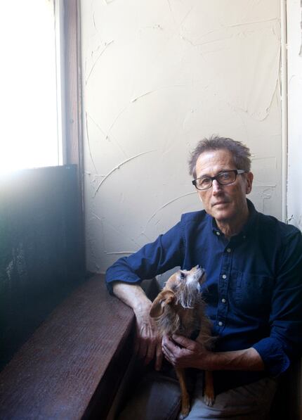 Photographer and author Byrd Moore Williams IV and his dog, Concho, photographed at his...