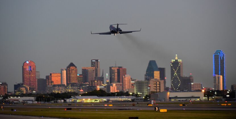 Pham's flight takes off from Love Field.