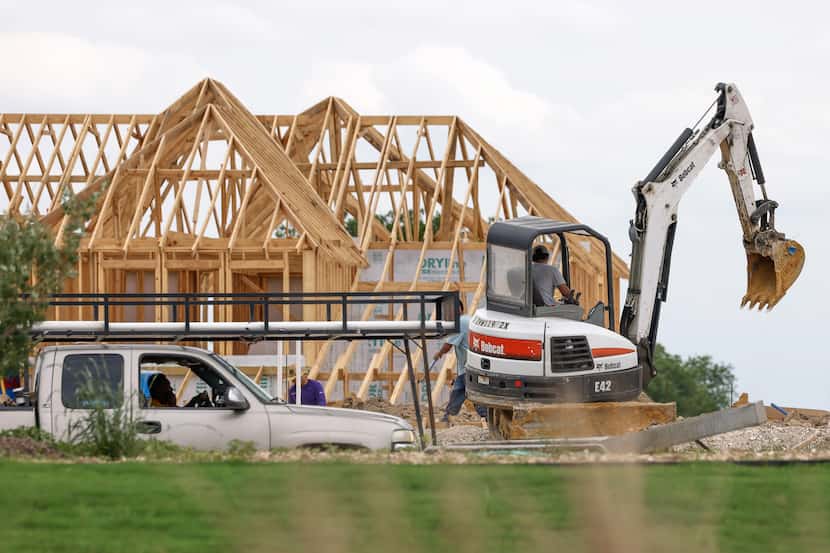 Construction is underway on a portion of BridgeWater, a master-planned community that spans...