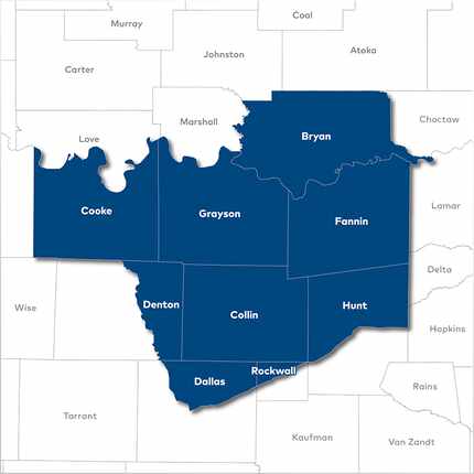 Yardi's definition of Dallas-North includes Dallas County essentially north of I-30; Collin...