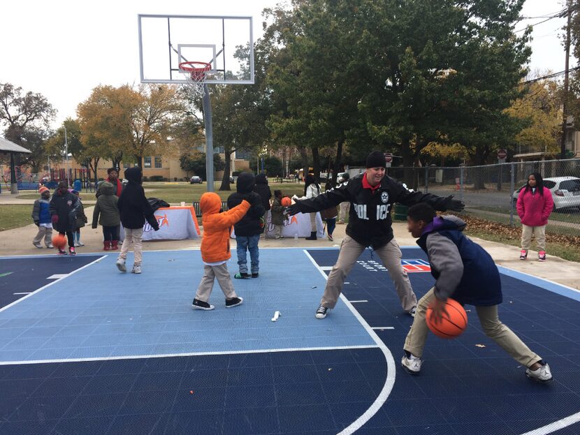 Officer Allison Brockford, who works in the Dallas Police Department's youth outreach unit,...