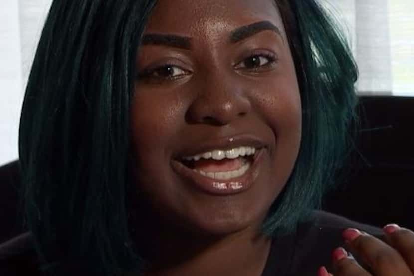 Kate Pepper, 17, told NBC5 that the turquoise wig she'd found made her feel 'awesome' after...
