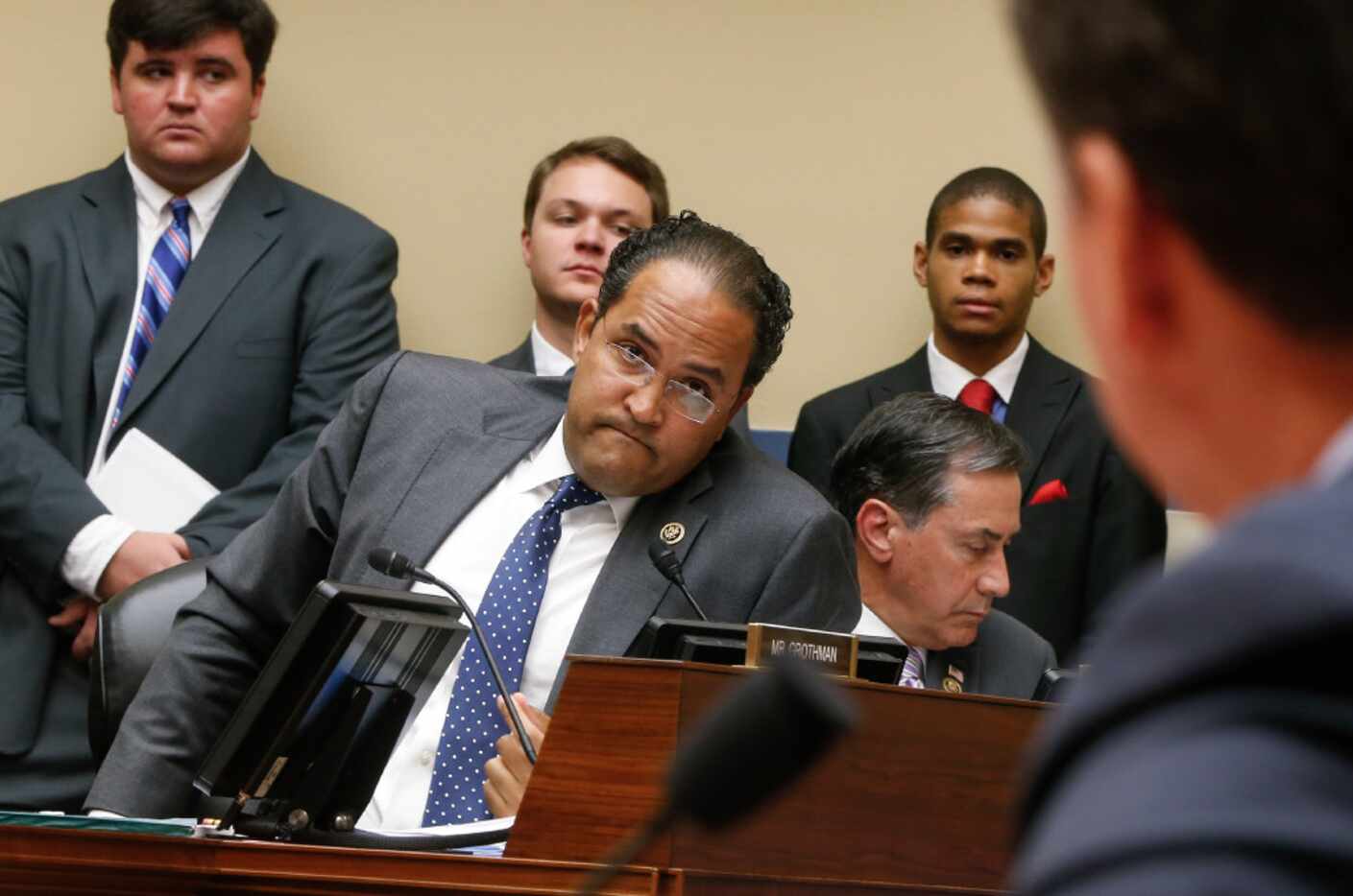 Rep. Will Hurd, R-San Antonio (center) has proposed a plan that would protect young...