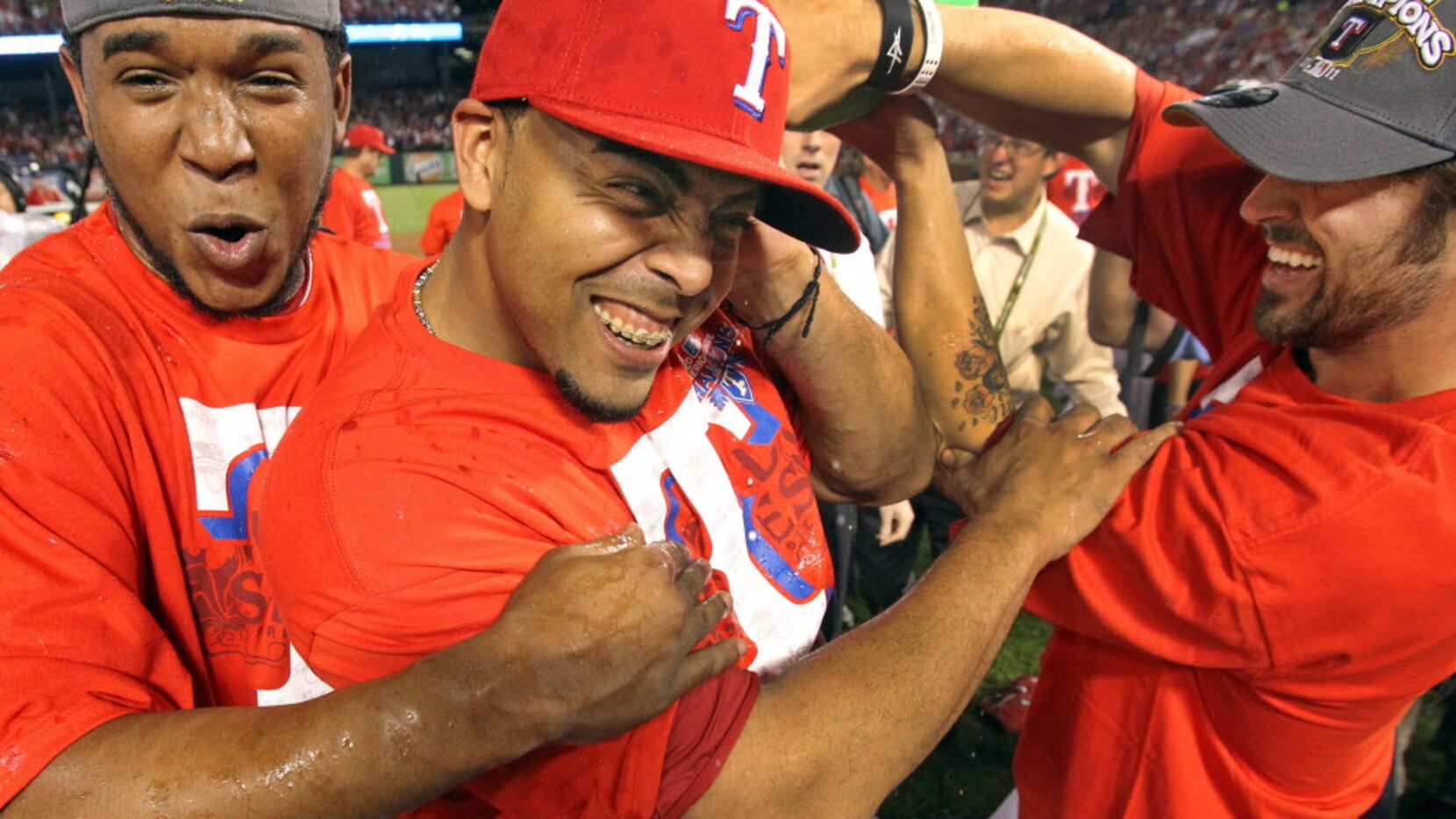 OTD: Nelson Cruz Walk-Off Grand Slam  On this day in 2011, Nelson Cruz  launched a walk-off grand slam to power the Rangers to a 7-3 victory and a  2-0 lead in